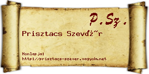 Prisztacs Szevér névjegykártya